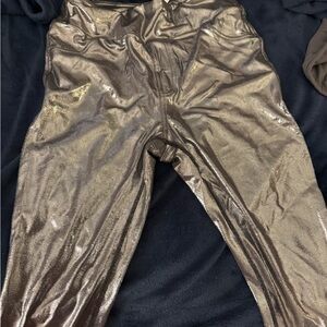 HALARA Metallic silver Pants